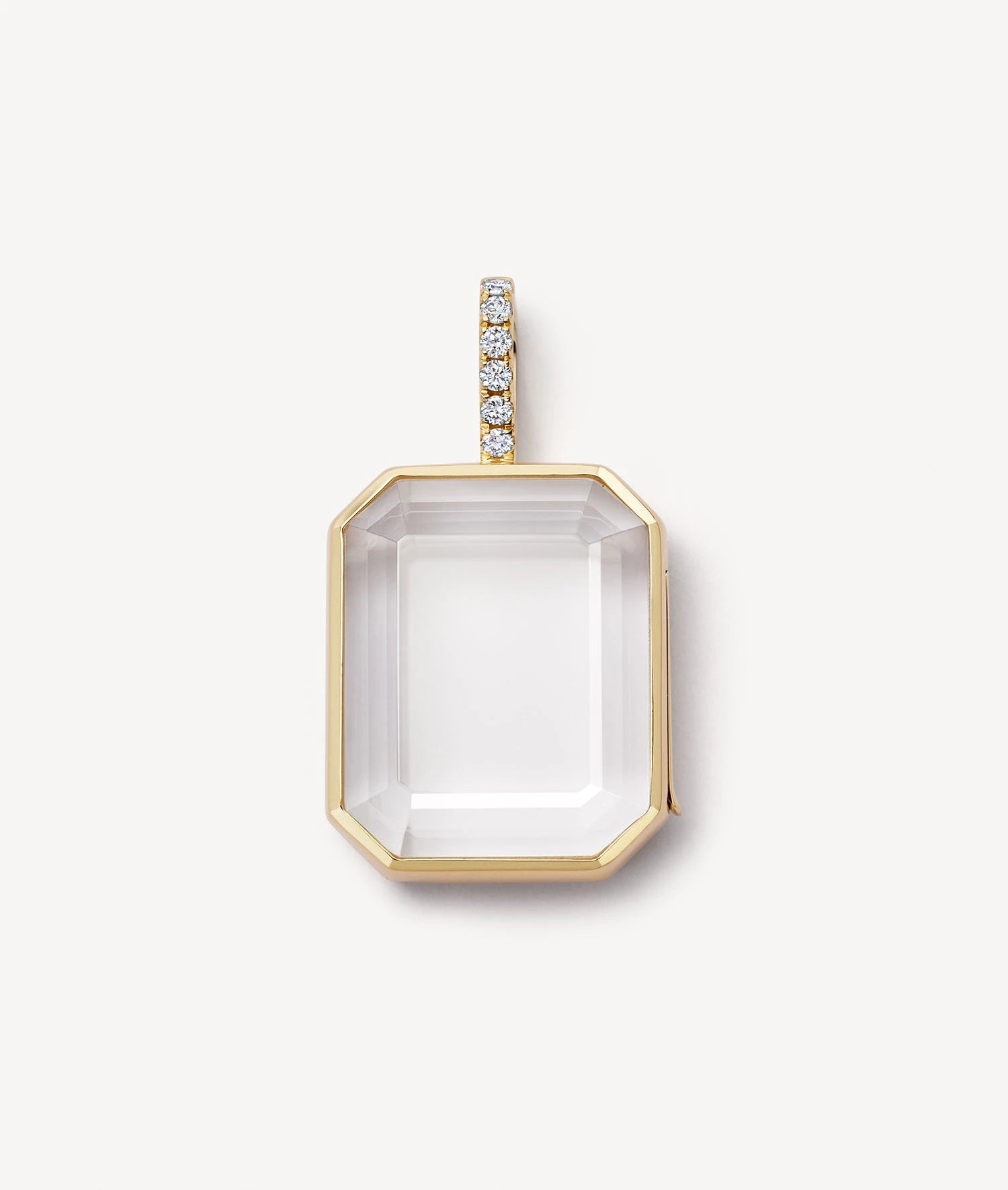 Rectangular Lockets Rectangle Locket Necklace - Gold | Loquet London