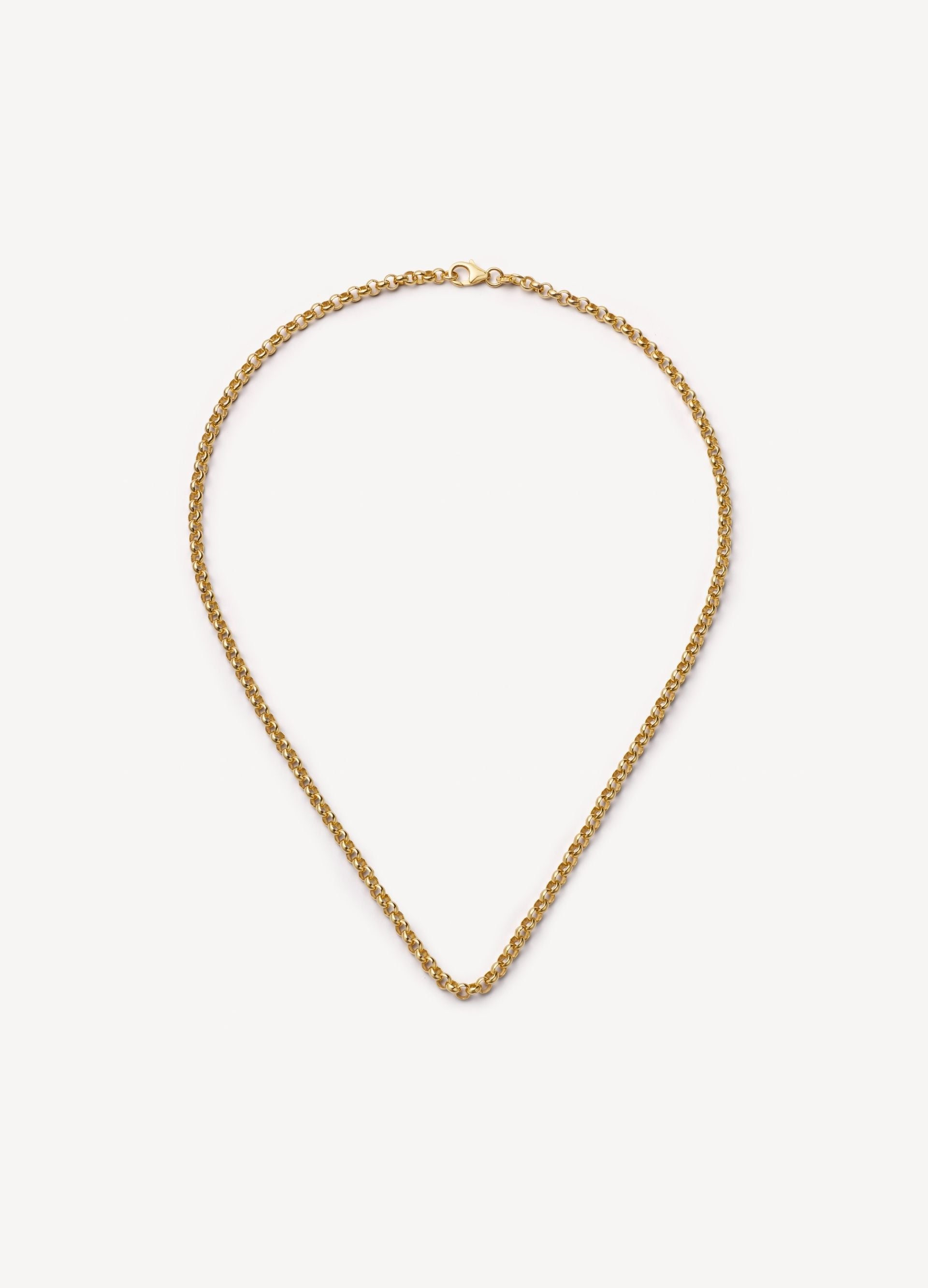 Belcher Necklace 18 Inch Chain 18k