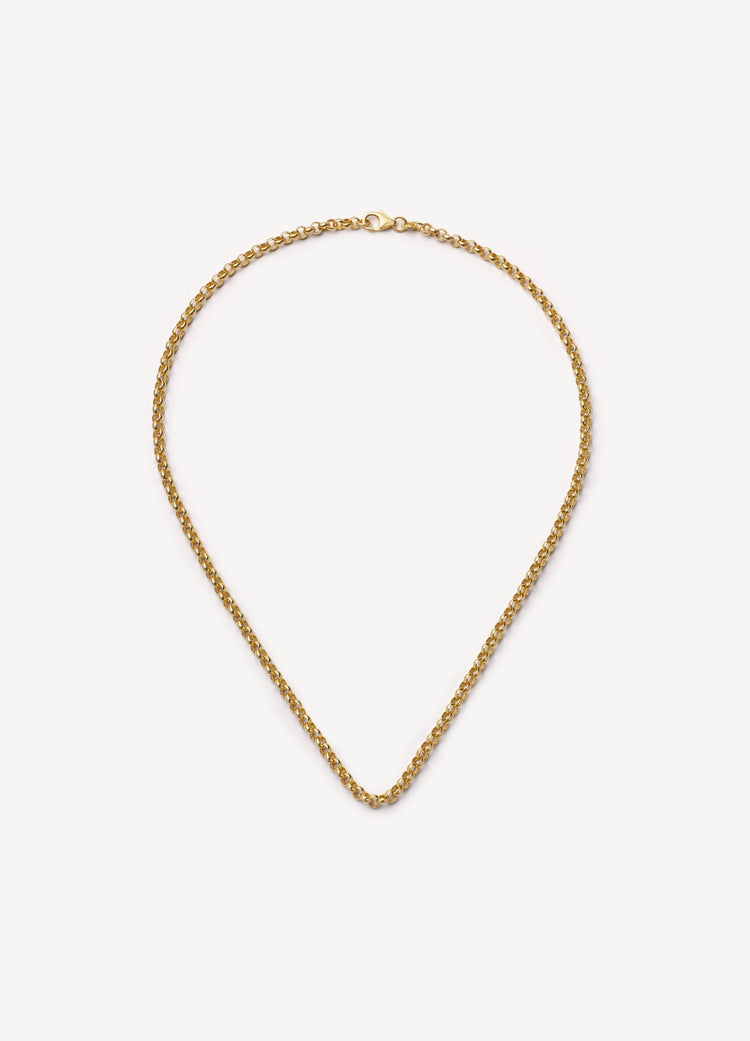 Belcher Necklace 18 Inch Chain 18k
