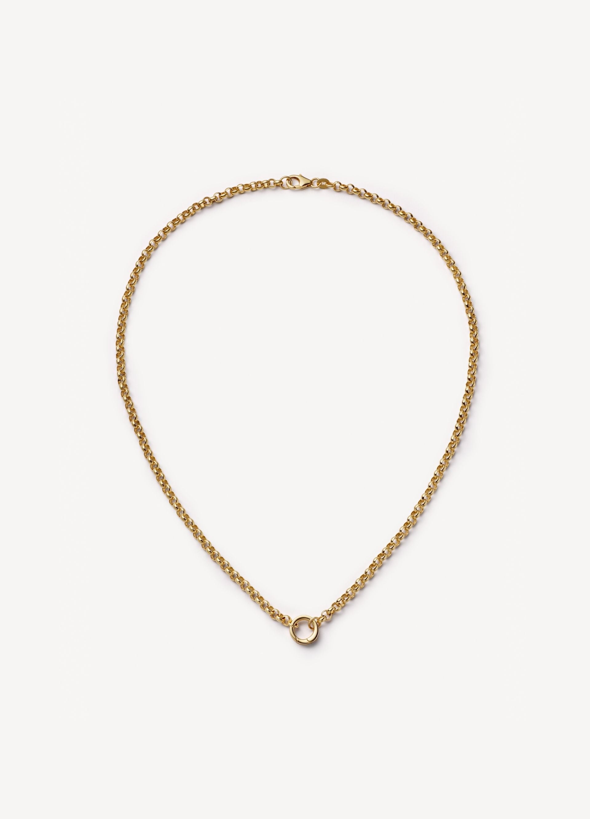 Belcher Necklace with Clasp 18 Inch Chain 18k
