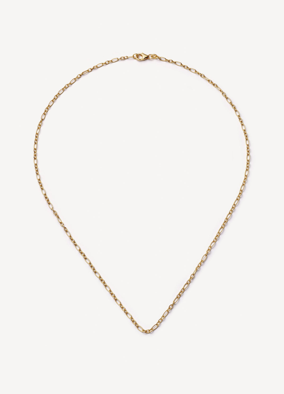 Figaro Necklace 22 Inch Chain 18k