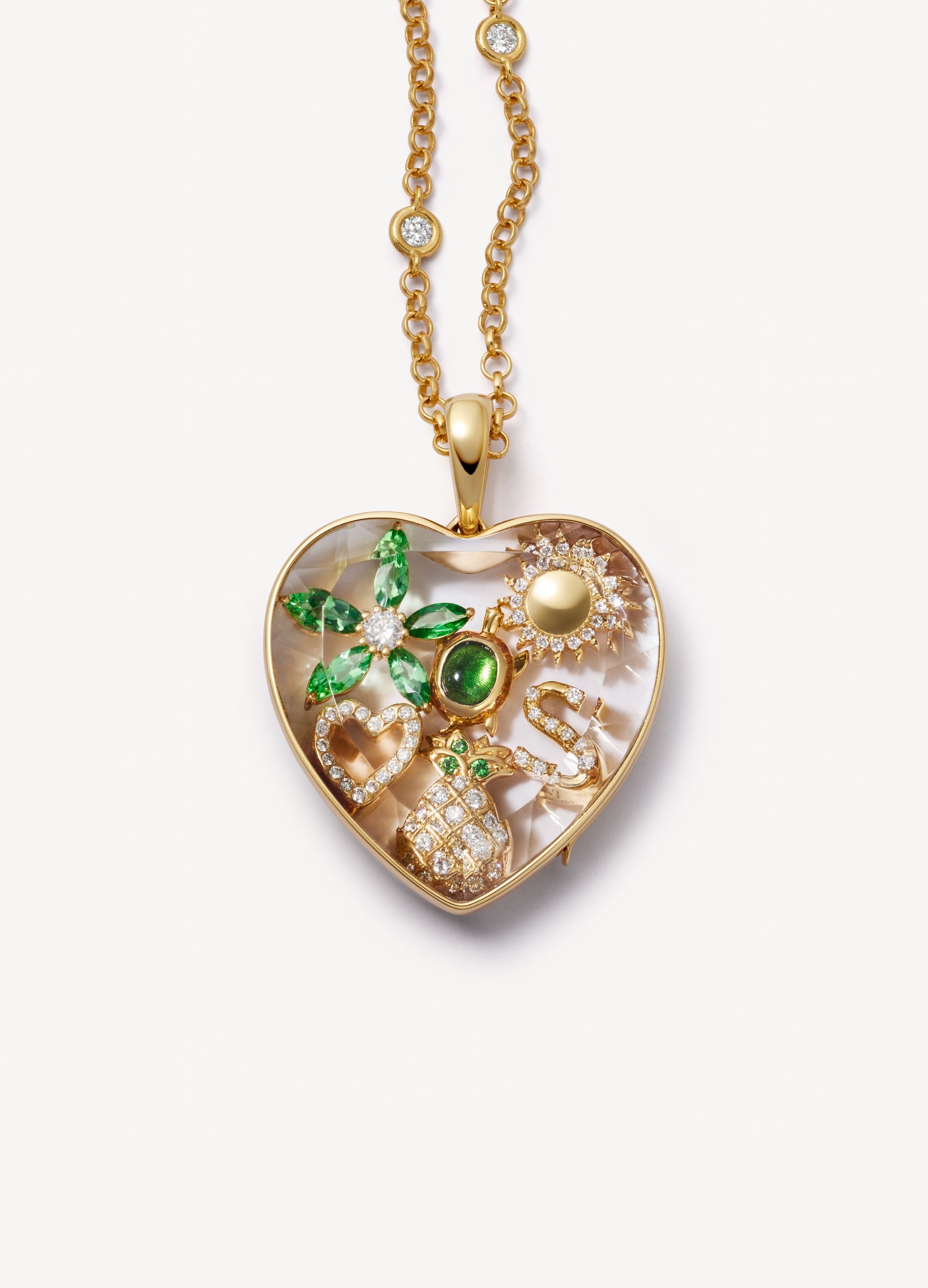 Large Heart of Gold Locket 18K