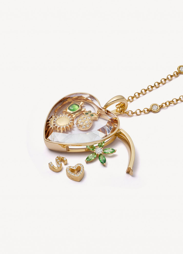 Large Heart of Gold Locket 18K