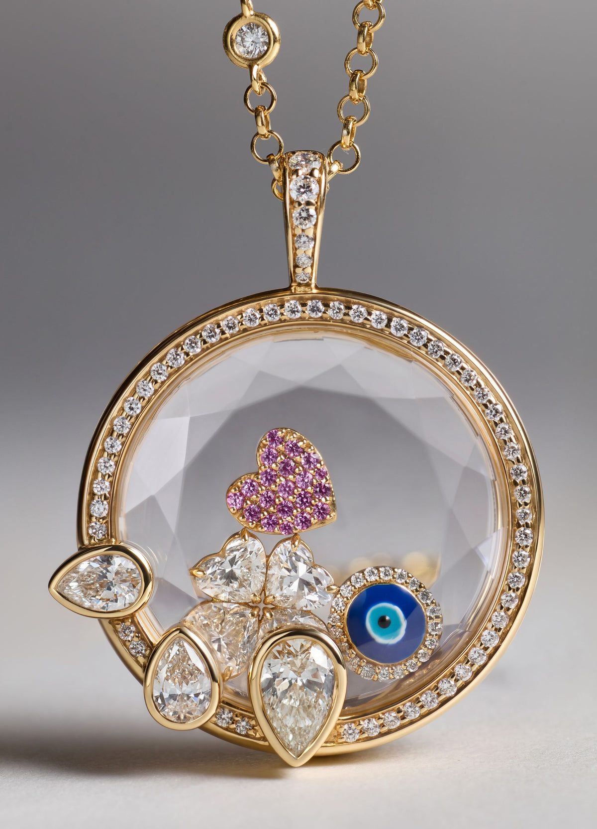 Heritage Pear Drop Locket 18k