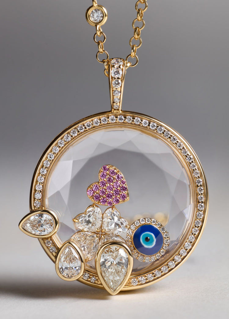 Heritage Pear Drop Locket 18k