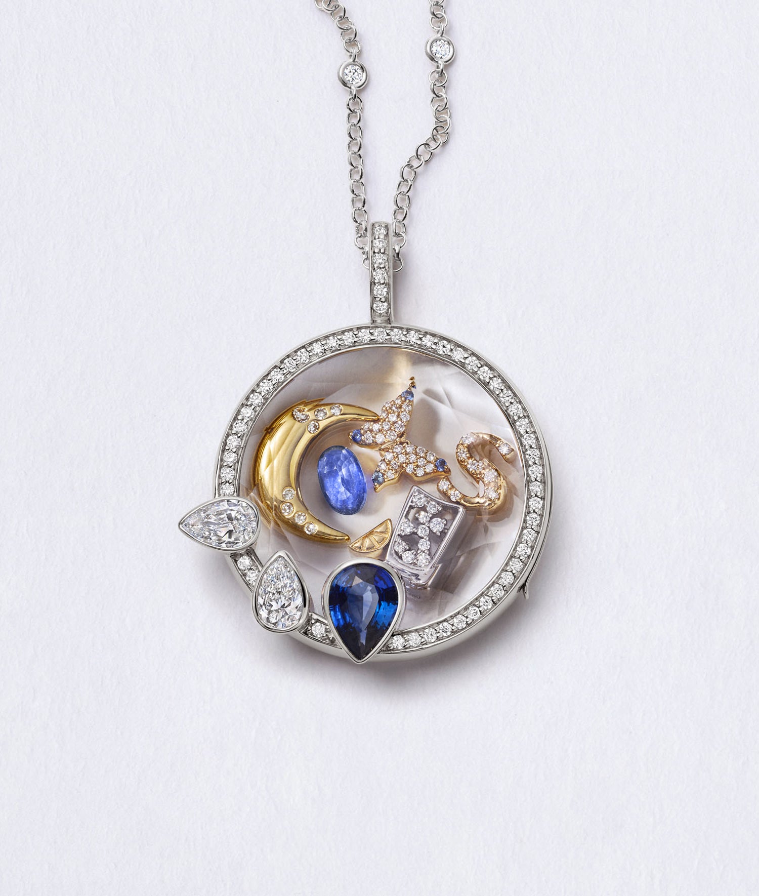 September Birthstone Charm - Sapphire