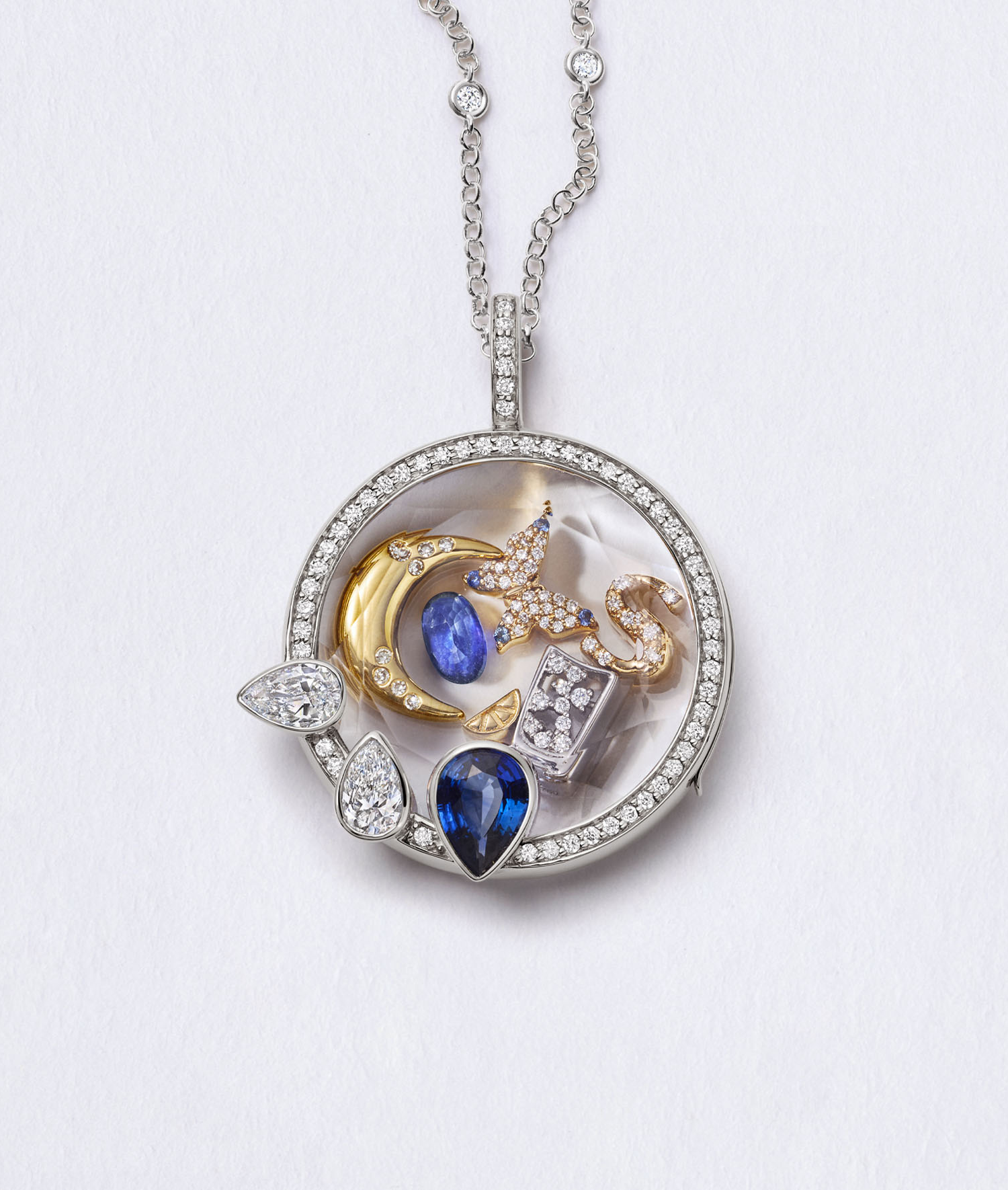 September Birthstone Charm - Sapphire