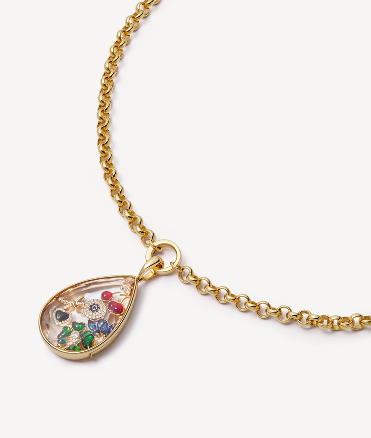 Belcher Necklace 18 Inch Chain 18k