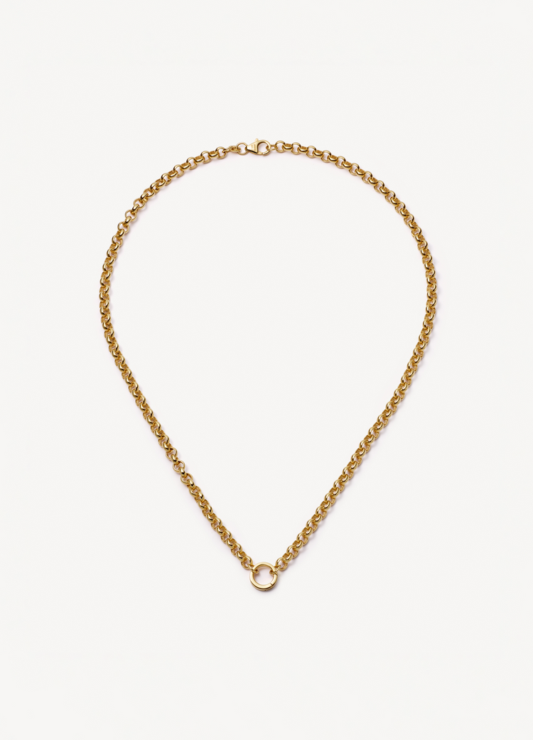 Belcher Necklace 18 Inch Chain 18k