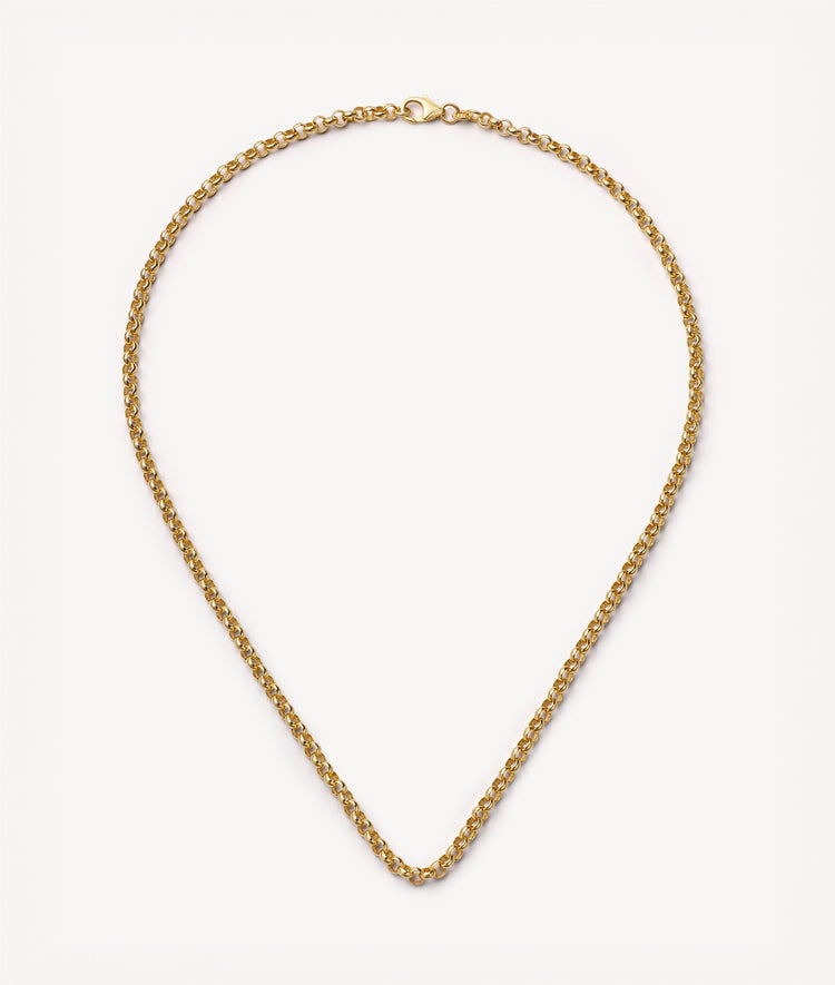 Belcher Necklace 18 Inch Chain 18k