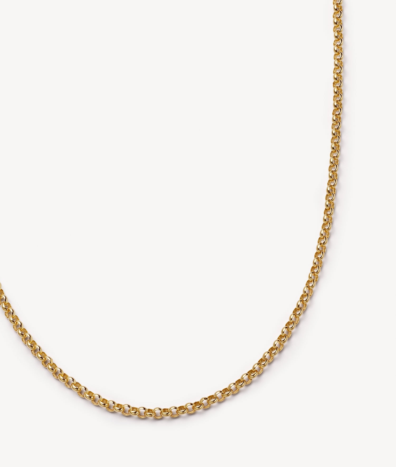 Belcher Necklace 18 Inch Chain 18k
