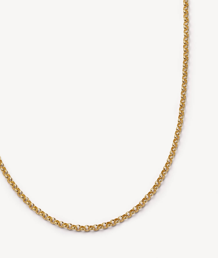 Belcher Necklace 18 Inch Chain 18k