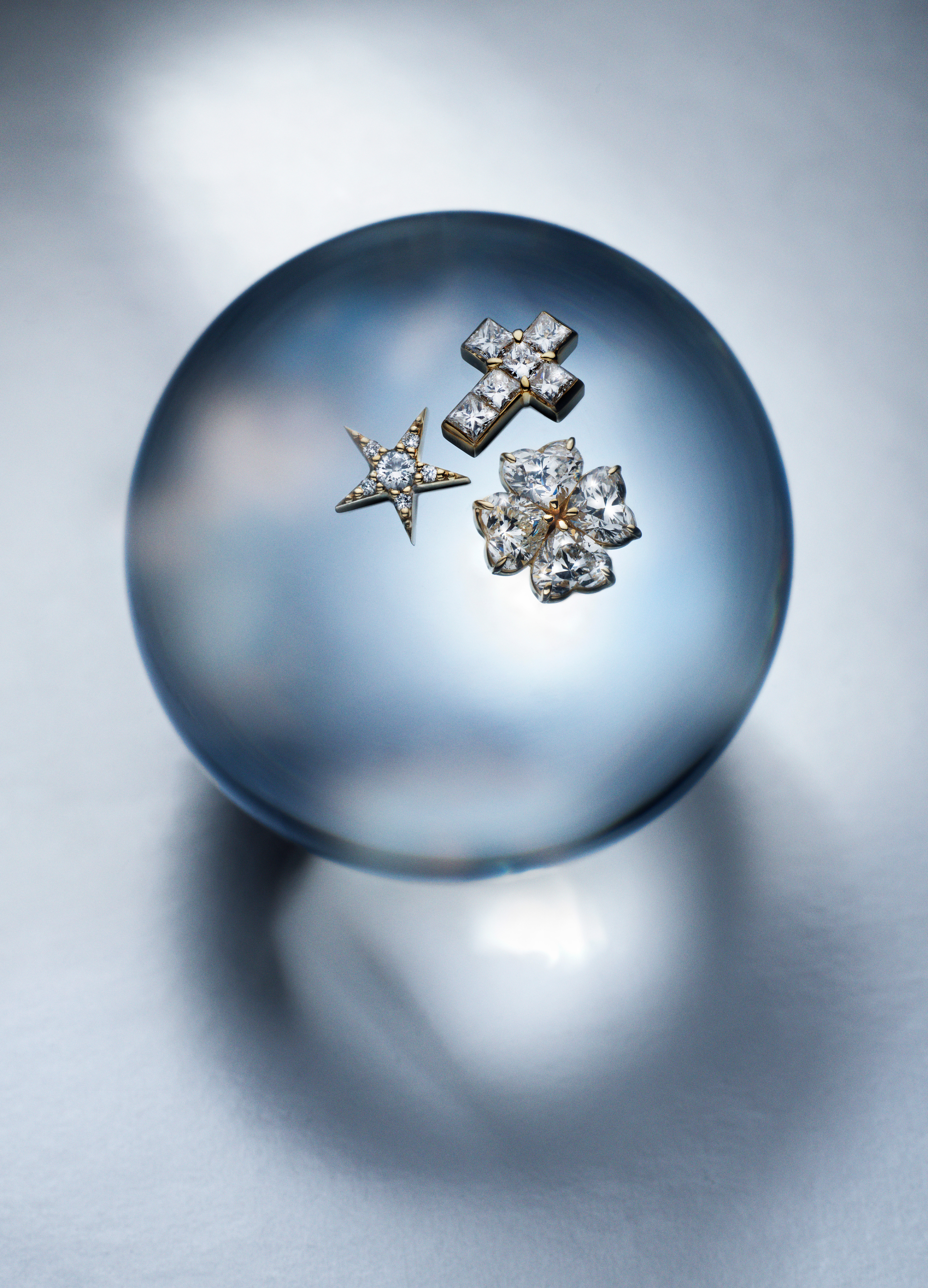 Diamond Cross Charm