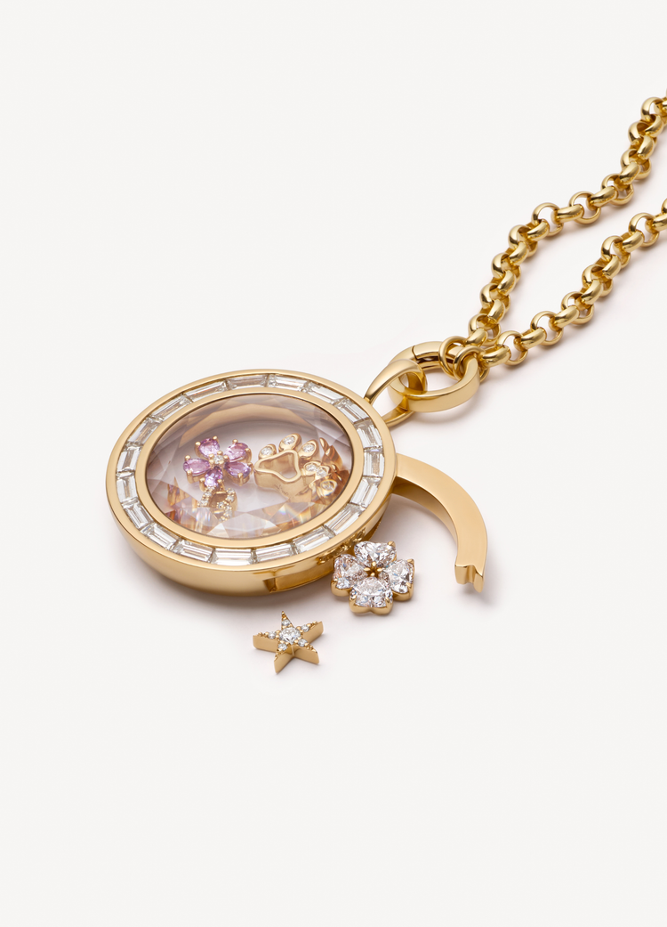 Love and Luck Diamond Clover Charm