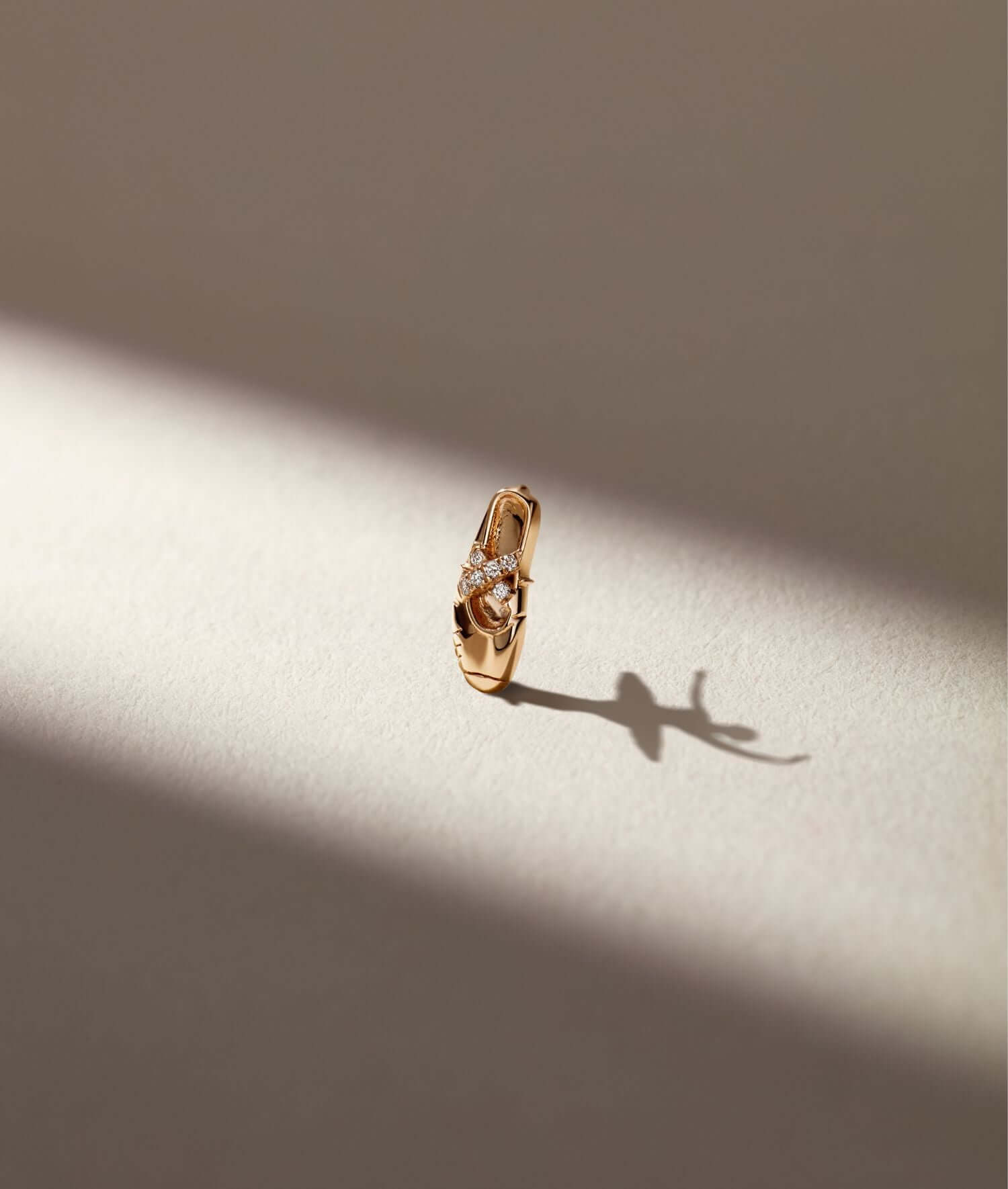 Diamond Ballet Shoe Charm