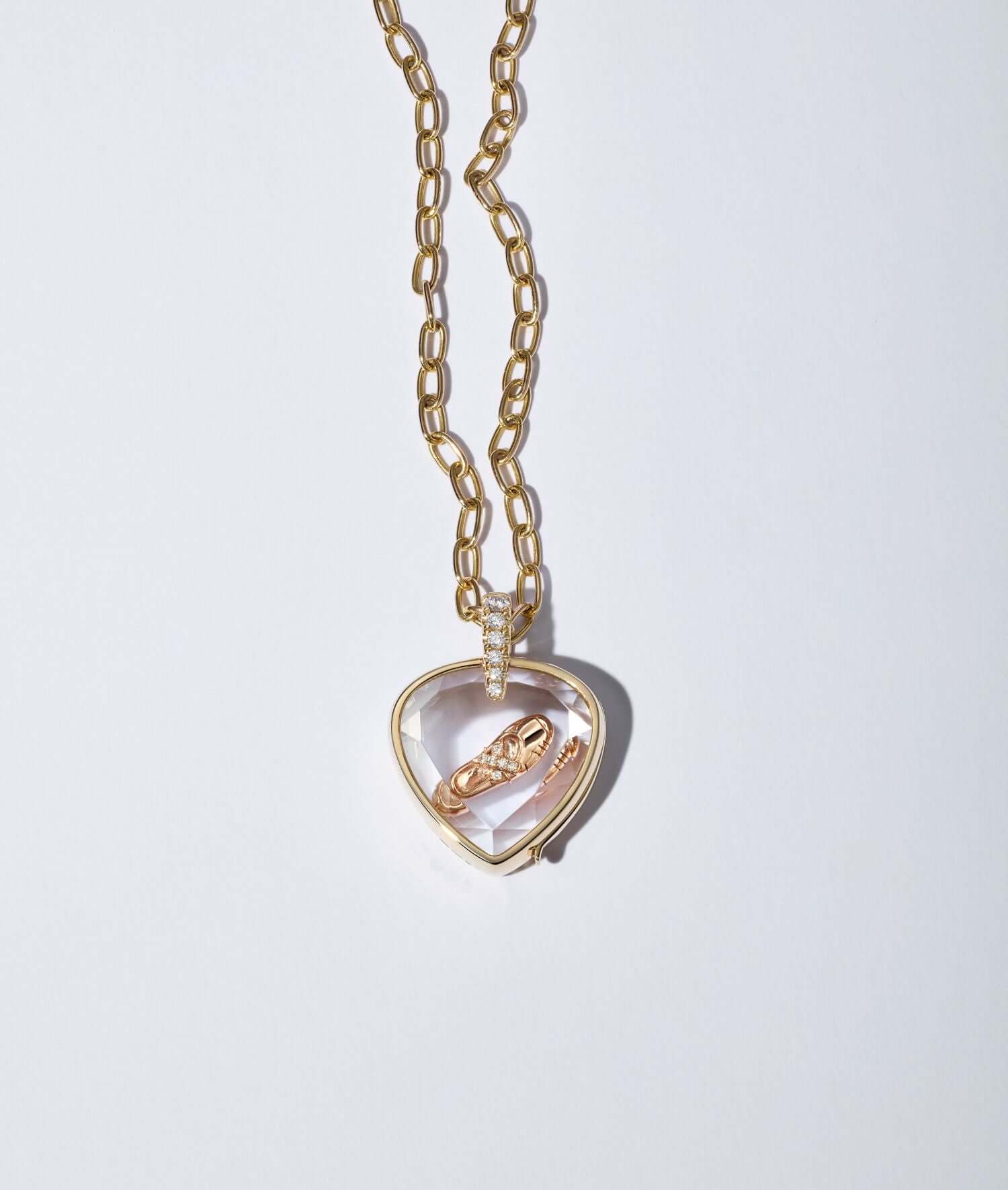 Diamond Ballet Shoe Charm