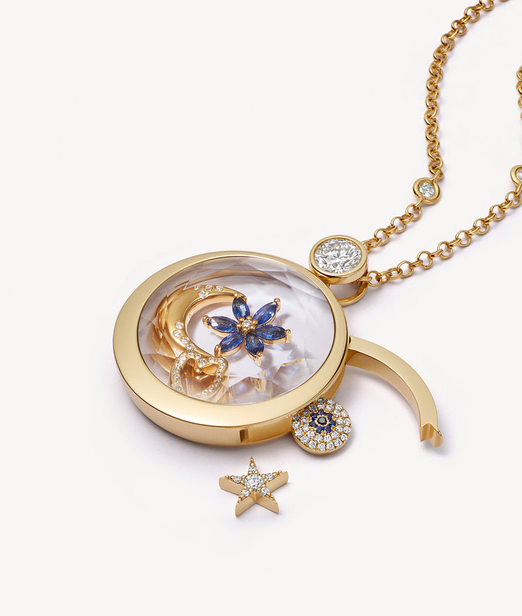 Diamond Evil Eye Charm