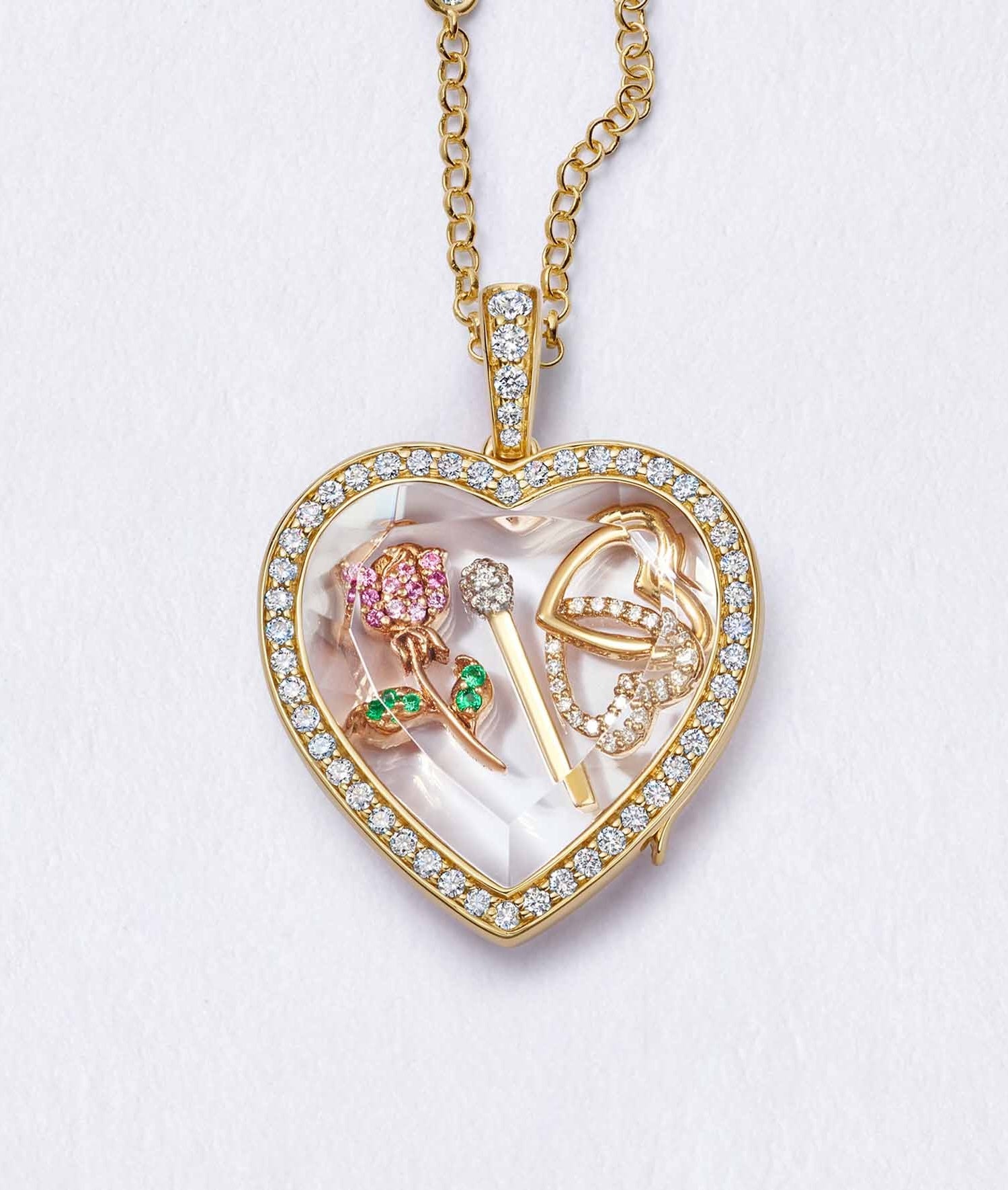 Linked Hearts Charm