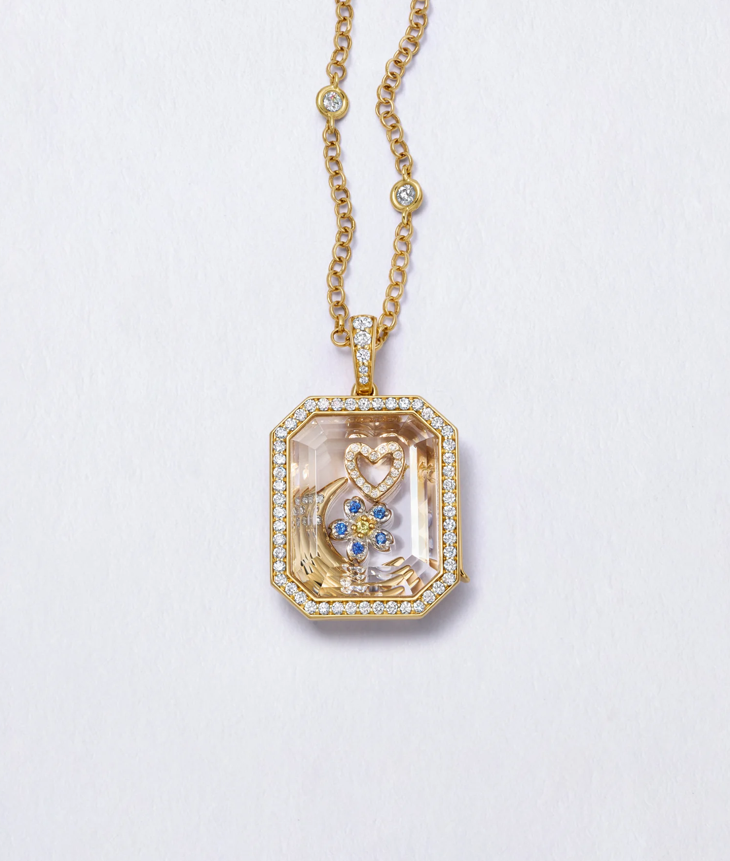 Diamond Gold Necklace 26 Inch 18k