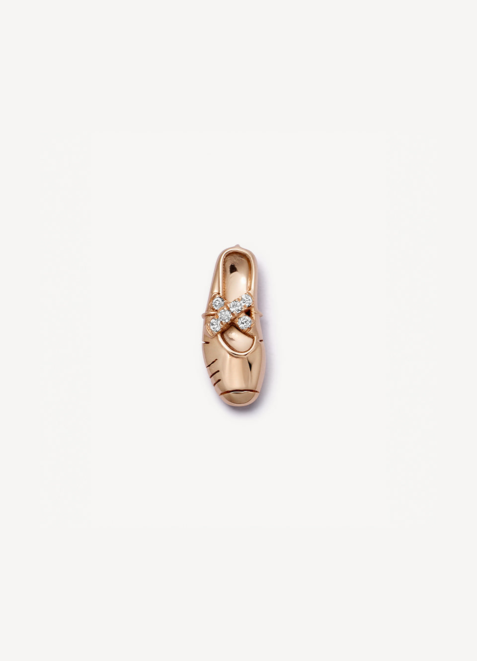 Diamond Ballet Shoe Charm