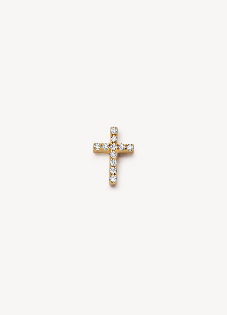 Diamond Cross Charm