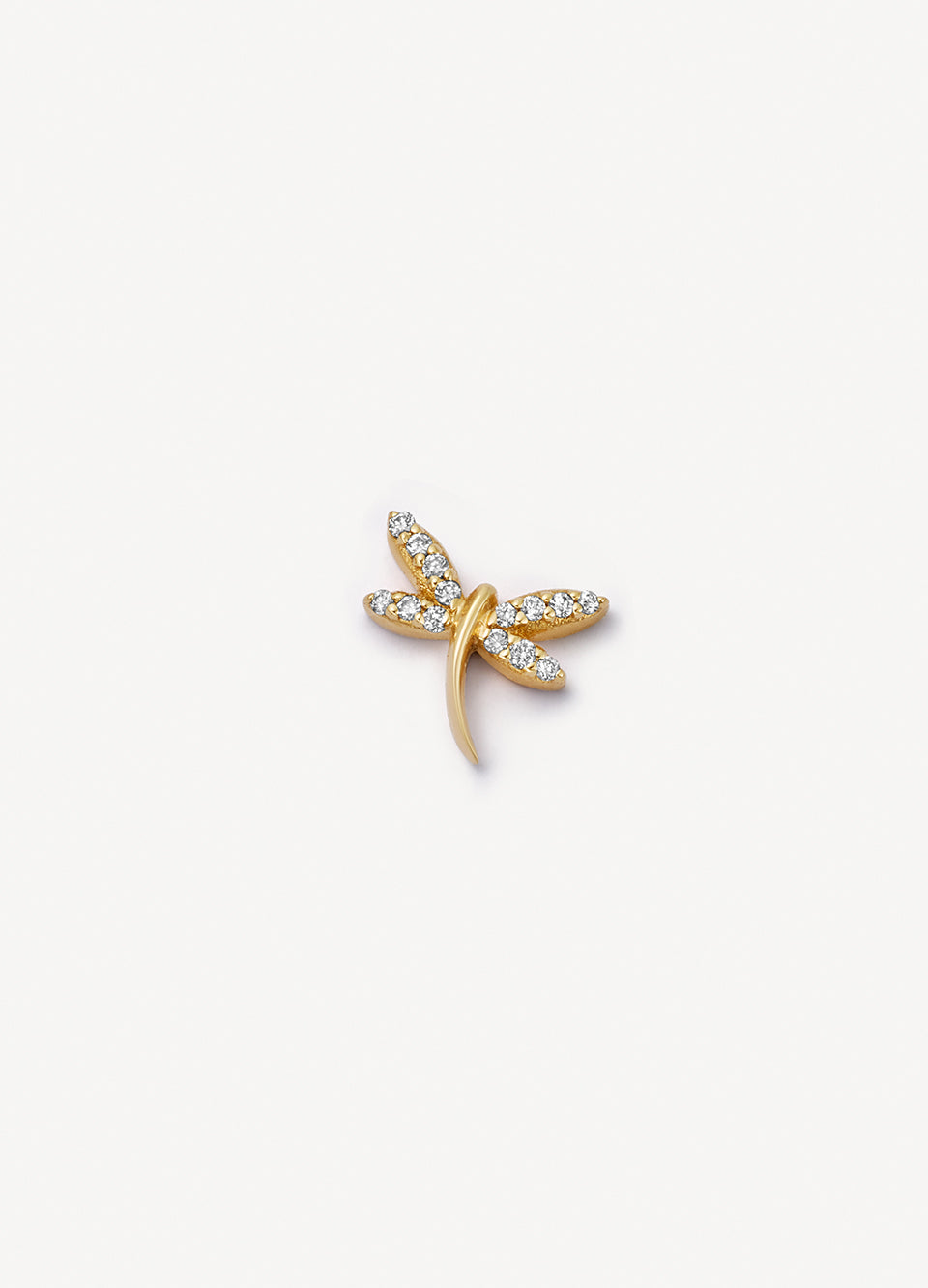 Diamond Dragonfly Charm