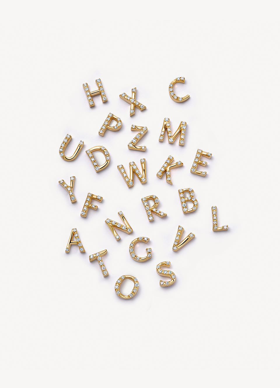 Diamond Letter Charm