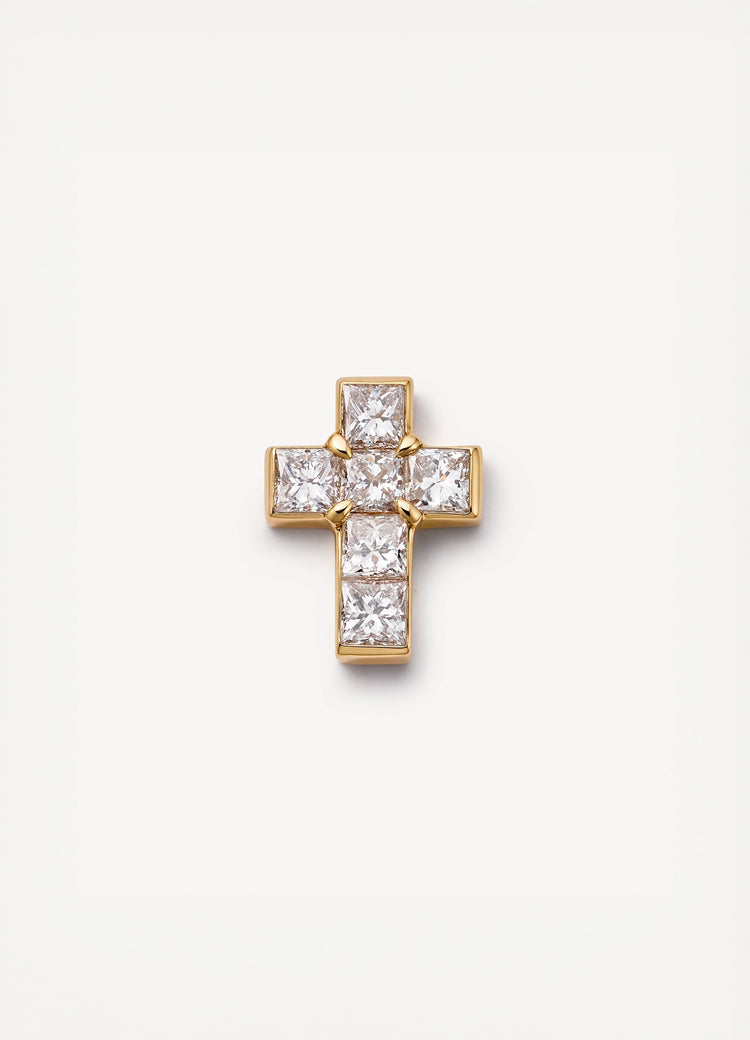 Diamond Cross Charm