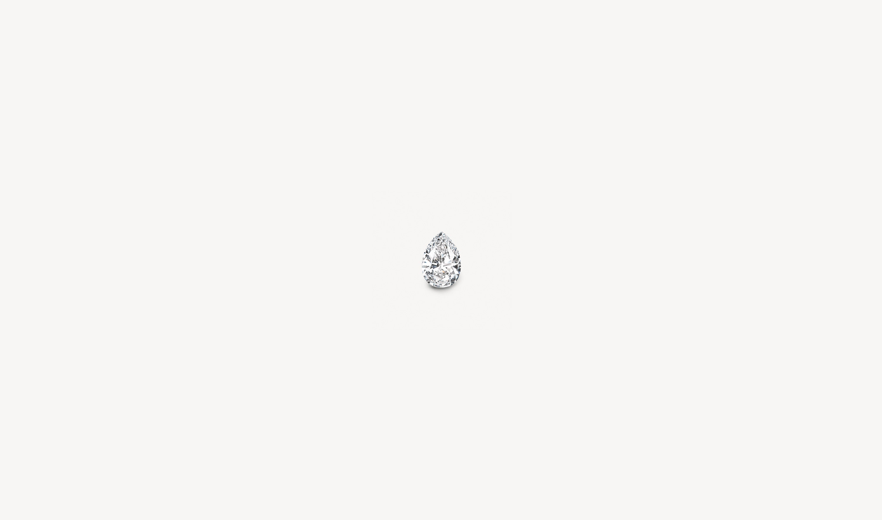 April birthstone diamond pear shape stone