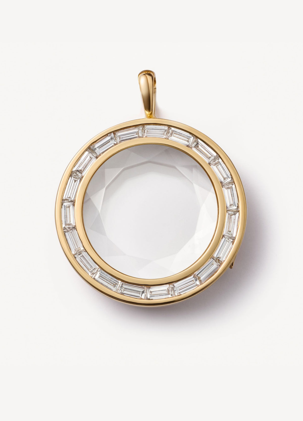 Eternity Diamond Baguette Locket 18k