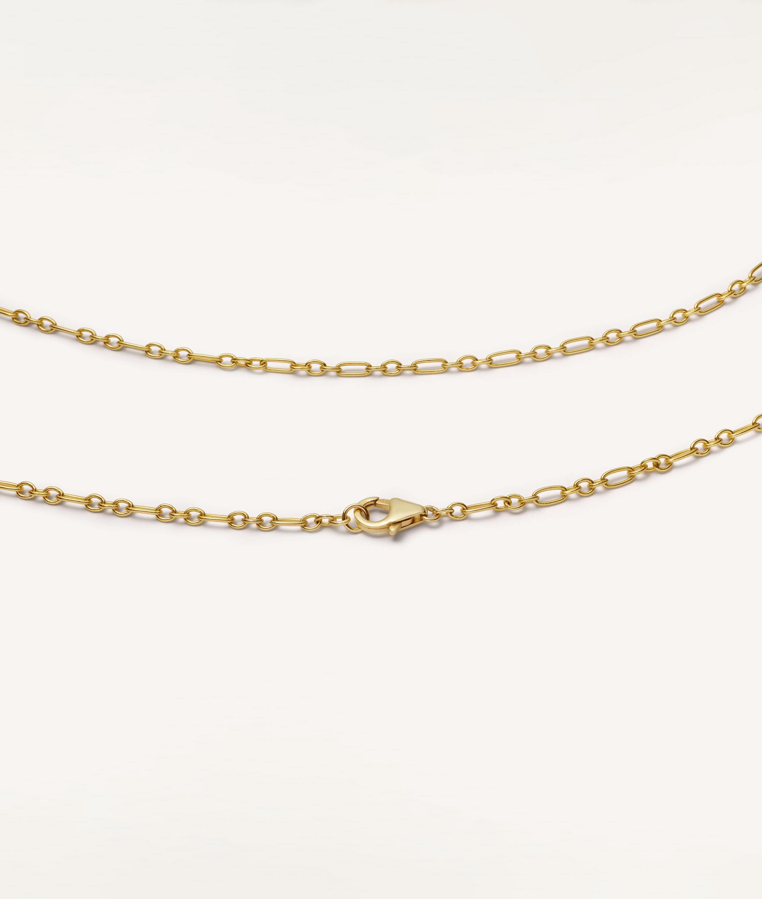 Figaro Necklace Chain 22 Inch 18k