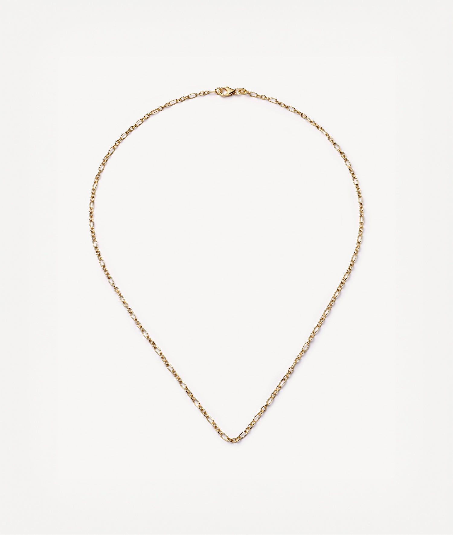 Figaro Necklace Chain 22 Inch 18k