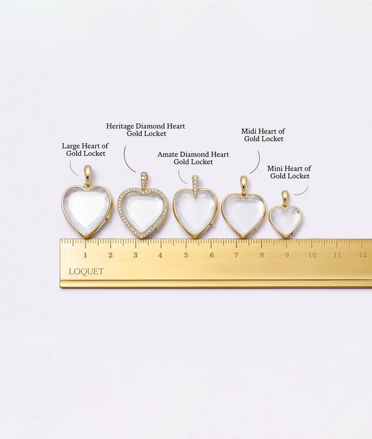 Midi Heart of Gold Locket 14k