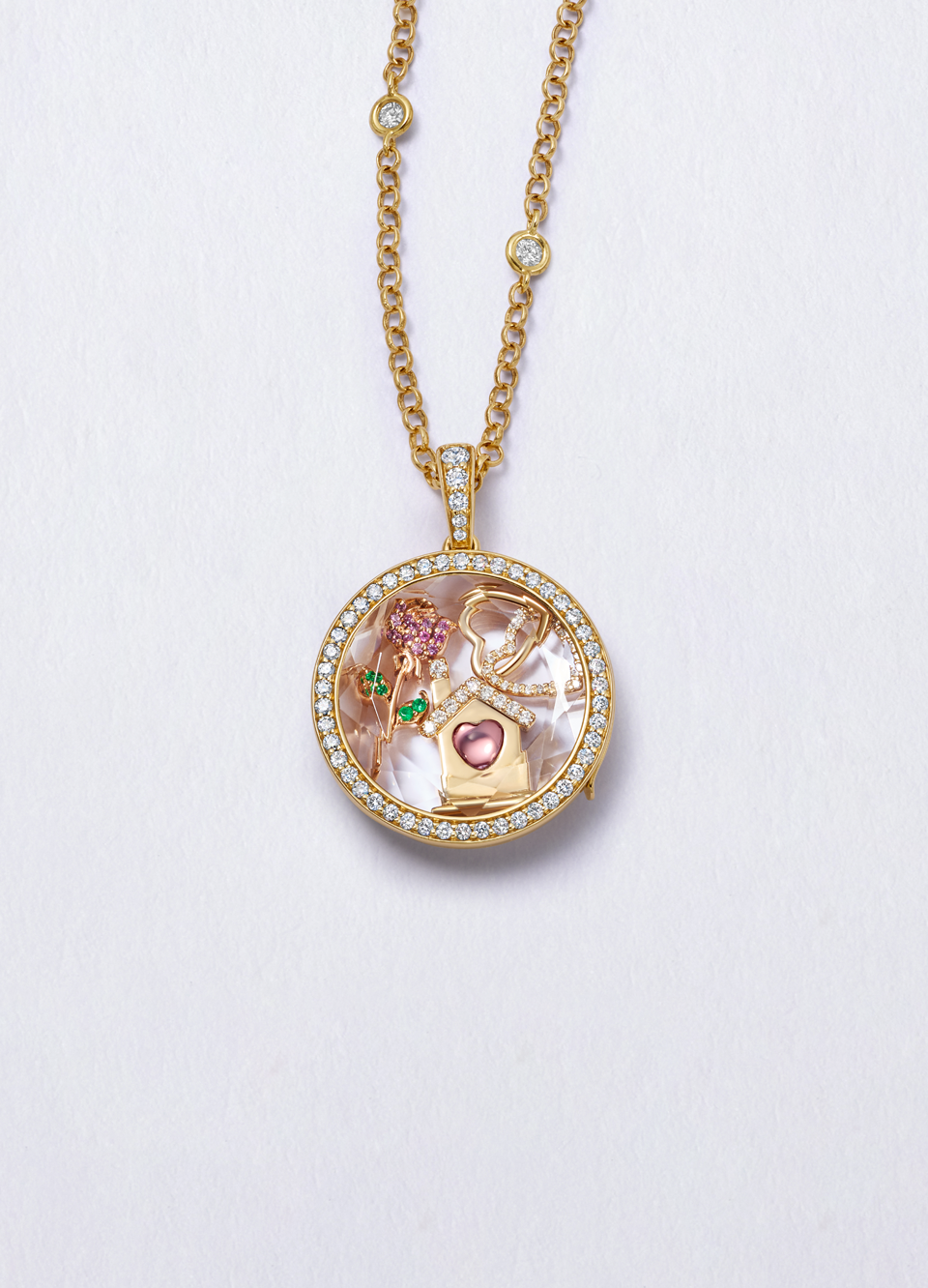 Heritage Diamond Gold Locket 18k