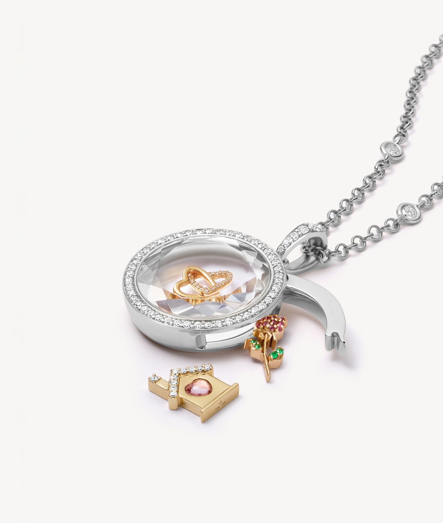 Heritage Diamond White Gold Locket 18k