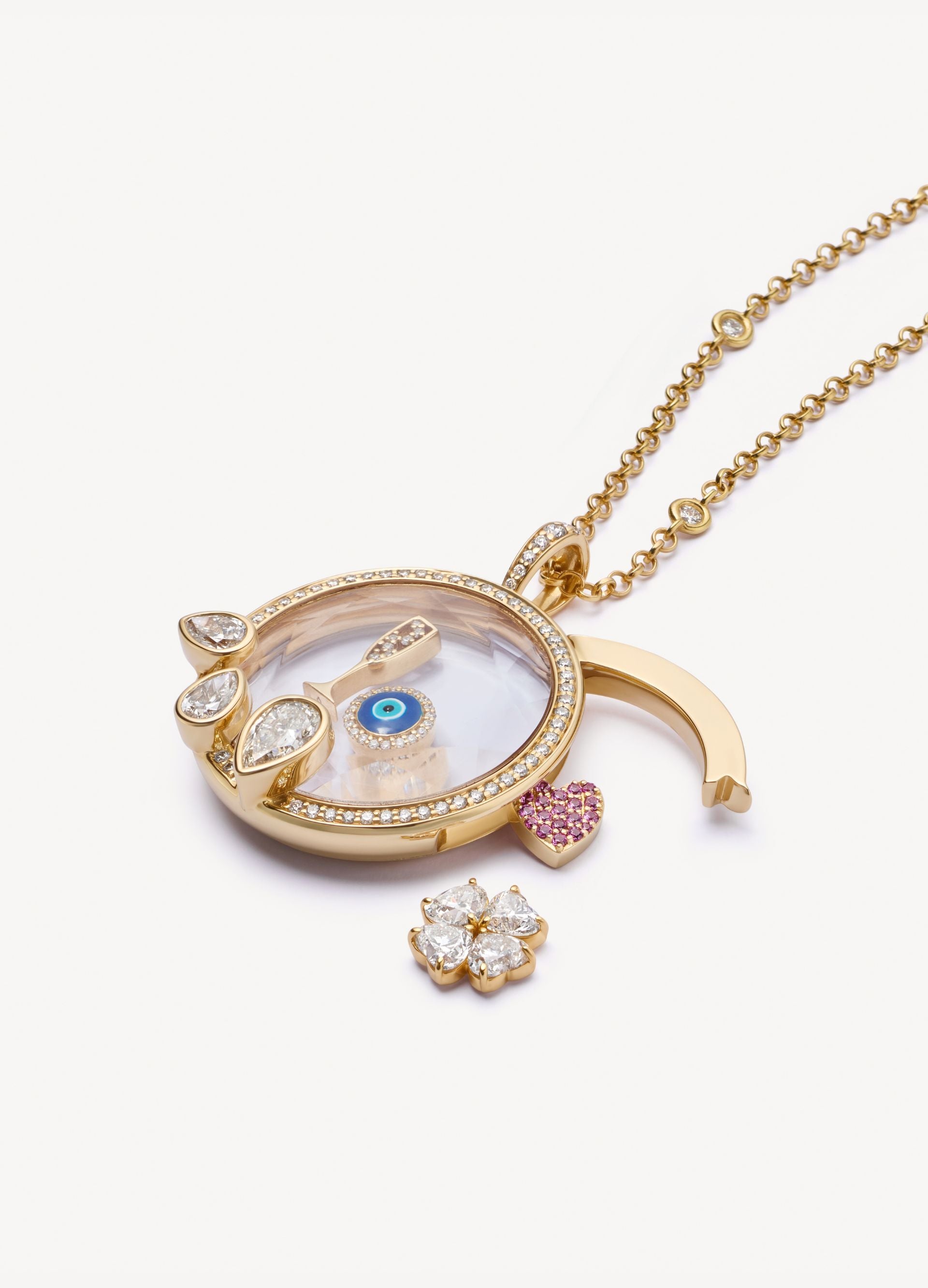 Heritage Pear Drop Locket 18k