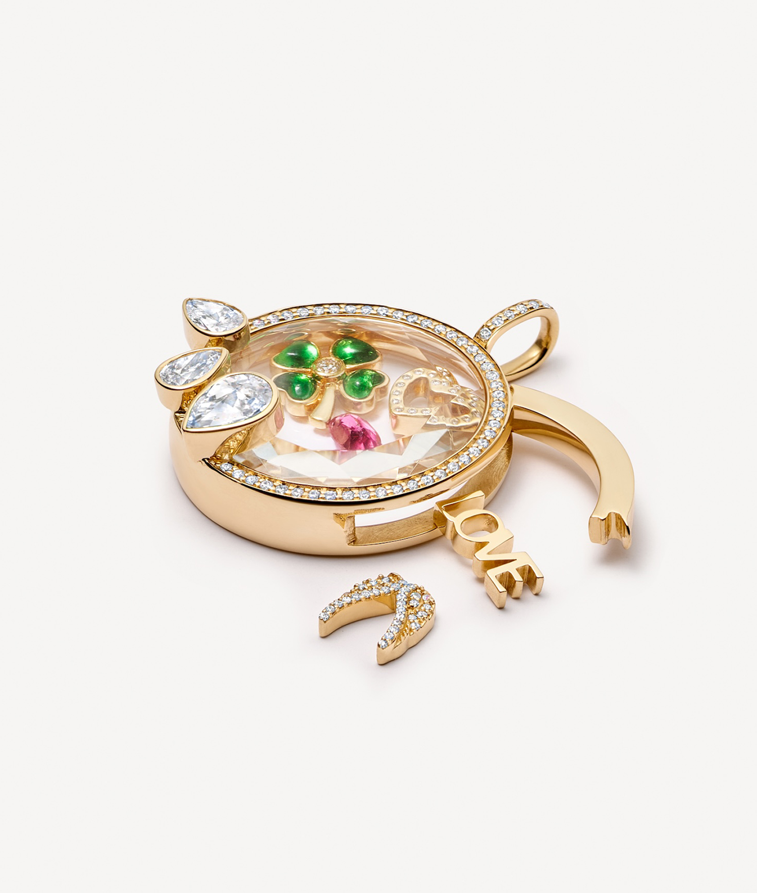 Heritage Pear Drop Locket 18k