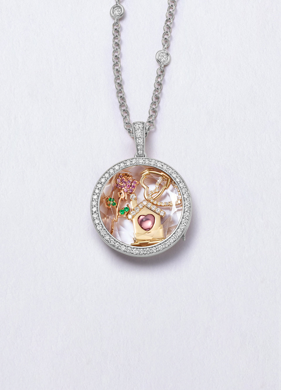 Heritage Diamond White Gold Locket 18k