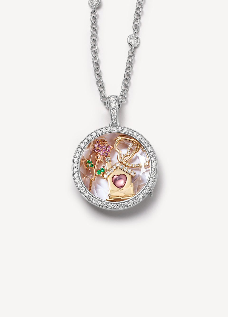 Heritage Diamond White Gold Locket 18k