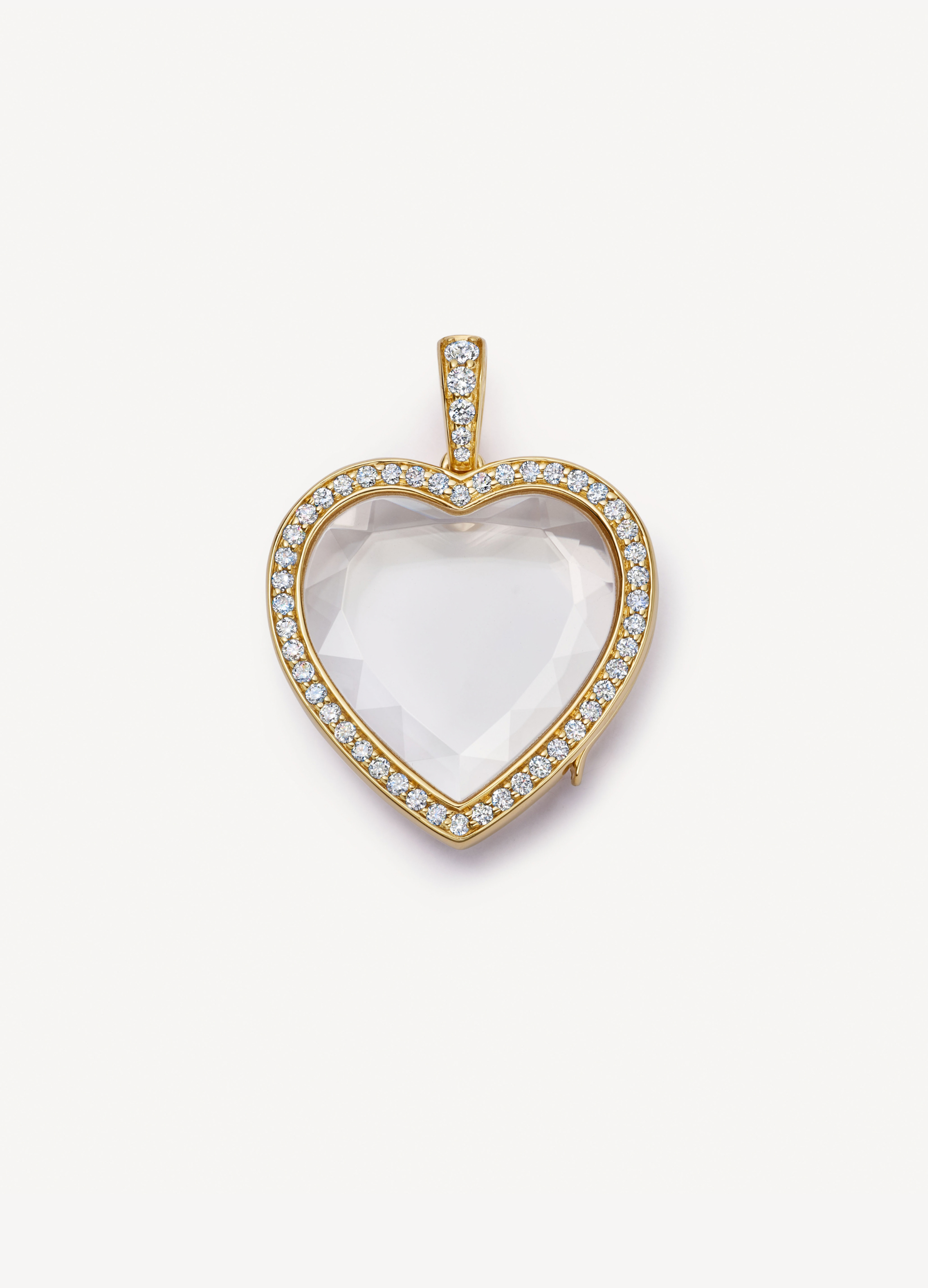 Heritage Diamond Heart Gold Locket 18k