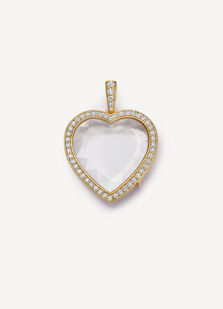 Heritage Diamond Heart Gold Locket 18k