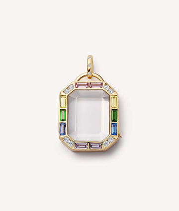 Rectangle Locket Necklace - Gold | Loquet London