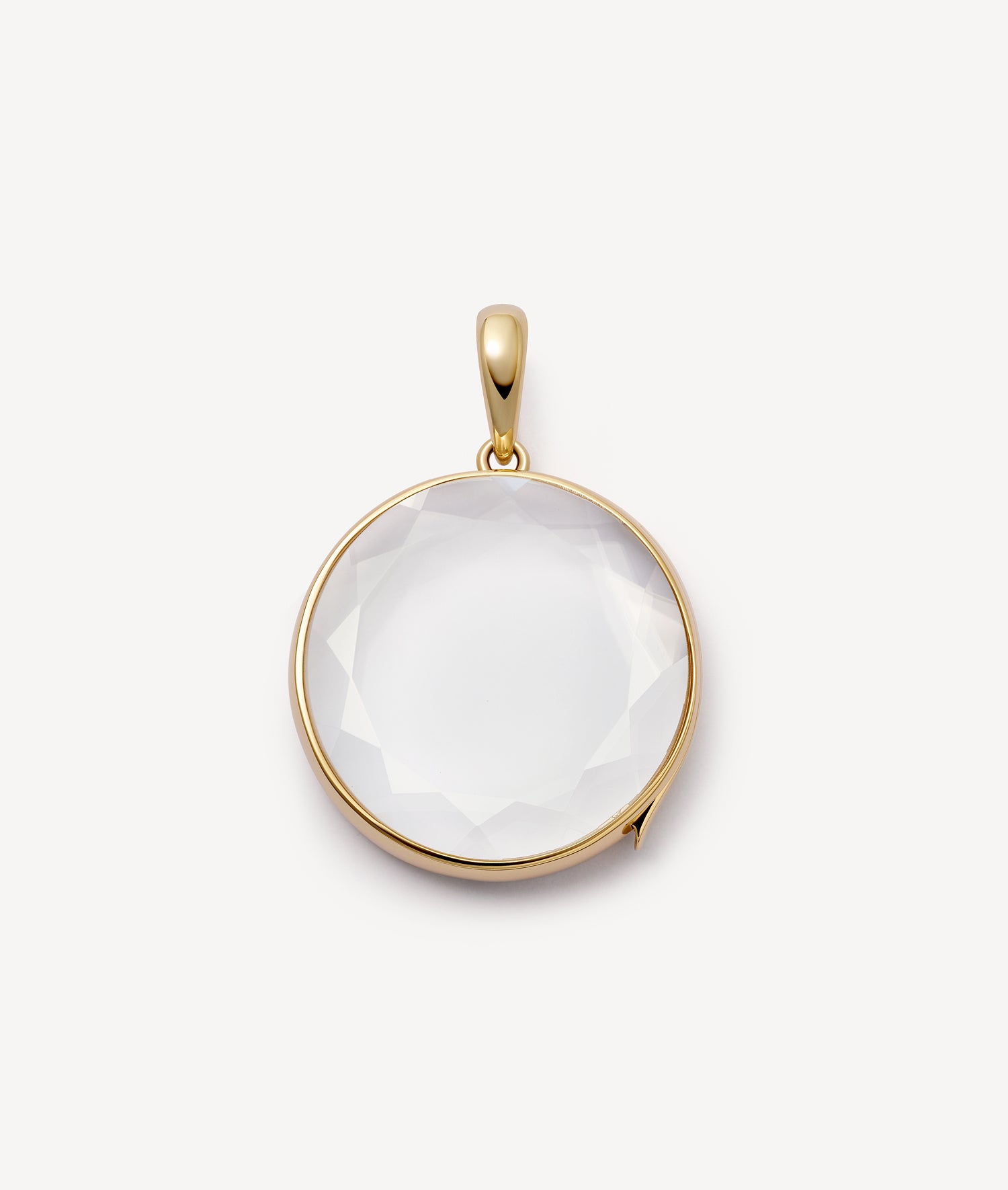 Large Round Gold Locket 18K