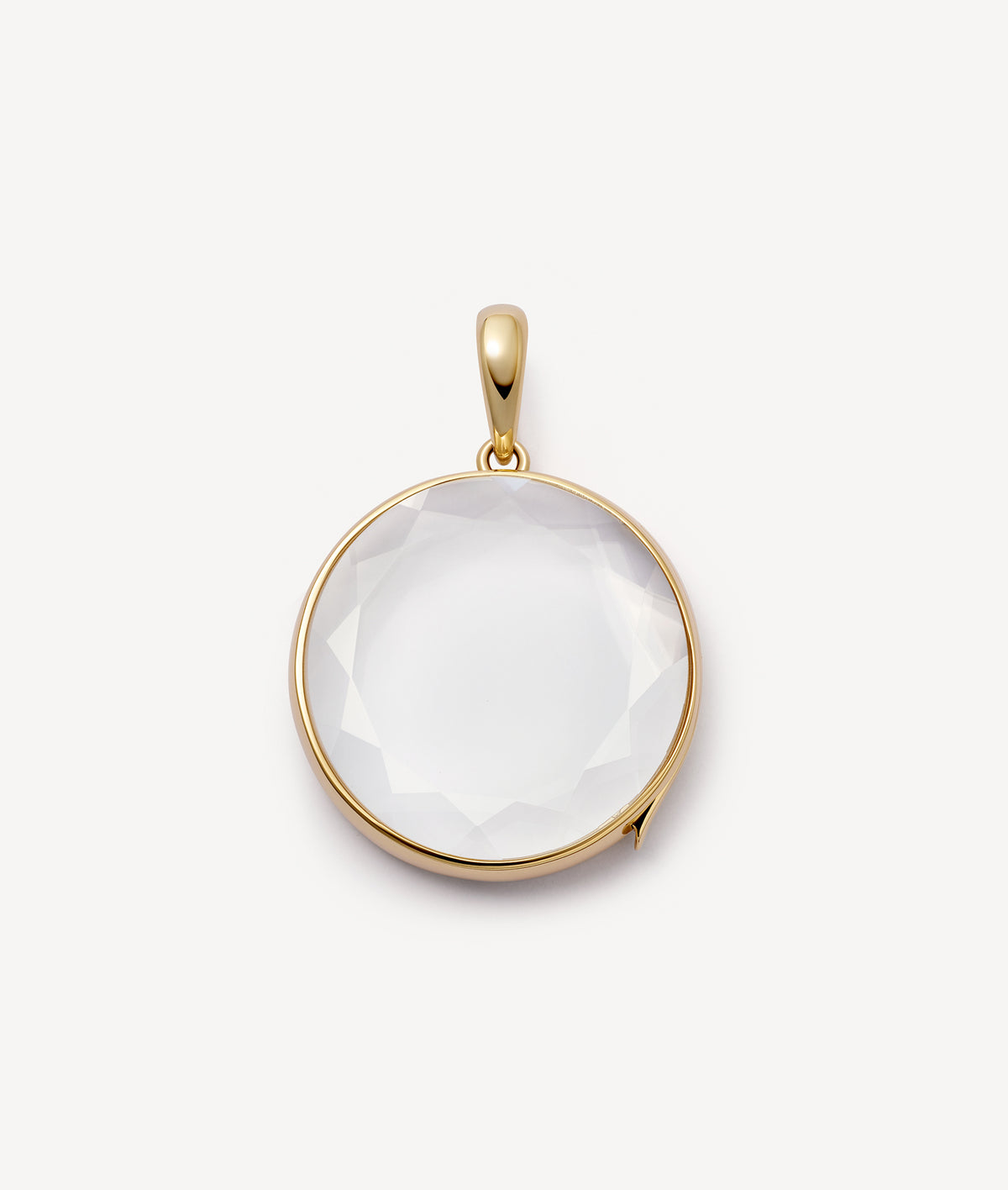 Large Round Gold Locket 18K
