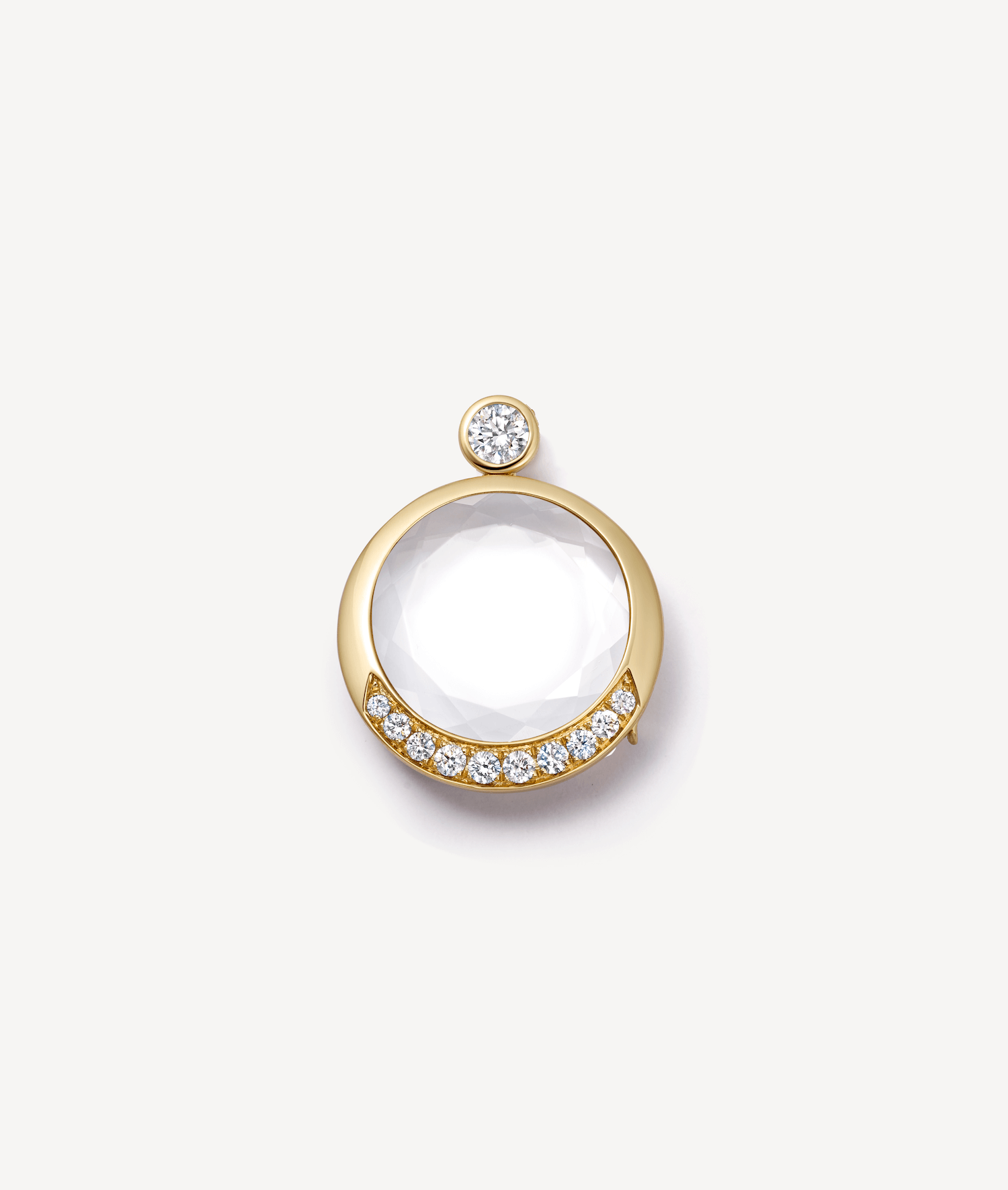 Lunar Cushion Locket 18K