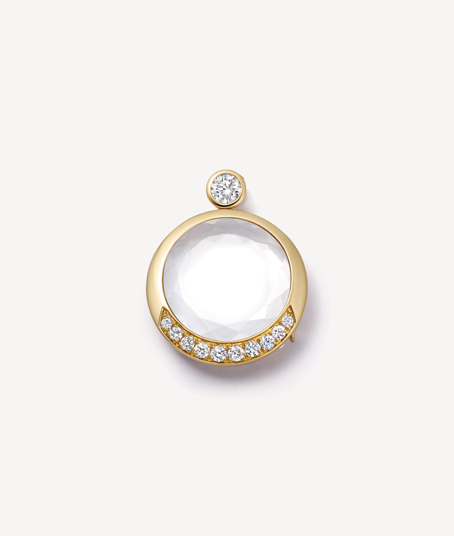 Lunar Cushion Locket 18K