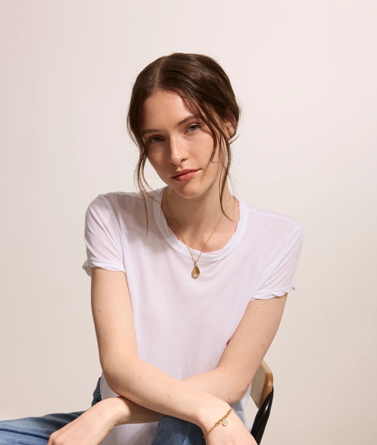 Lacrima Teardrop Gold Locket 14k