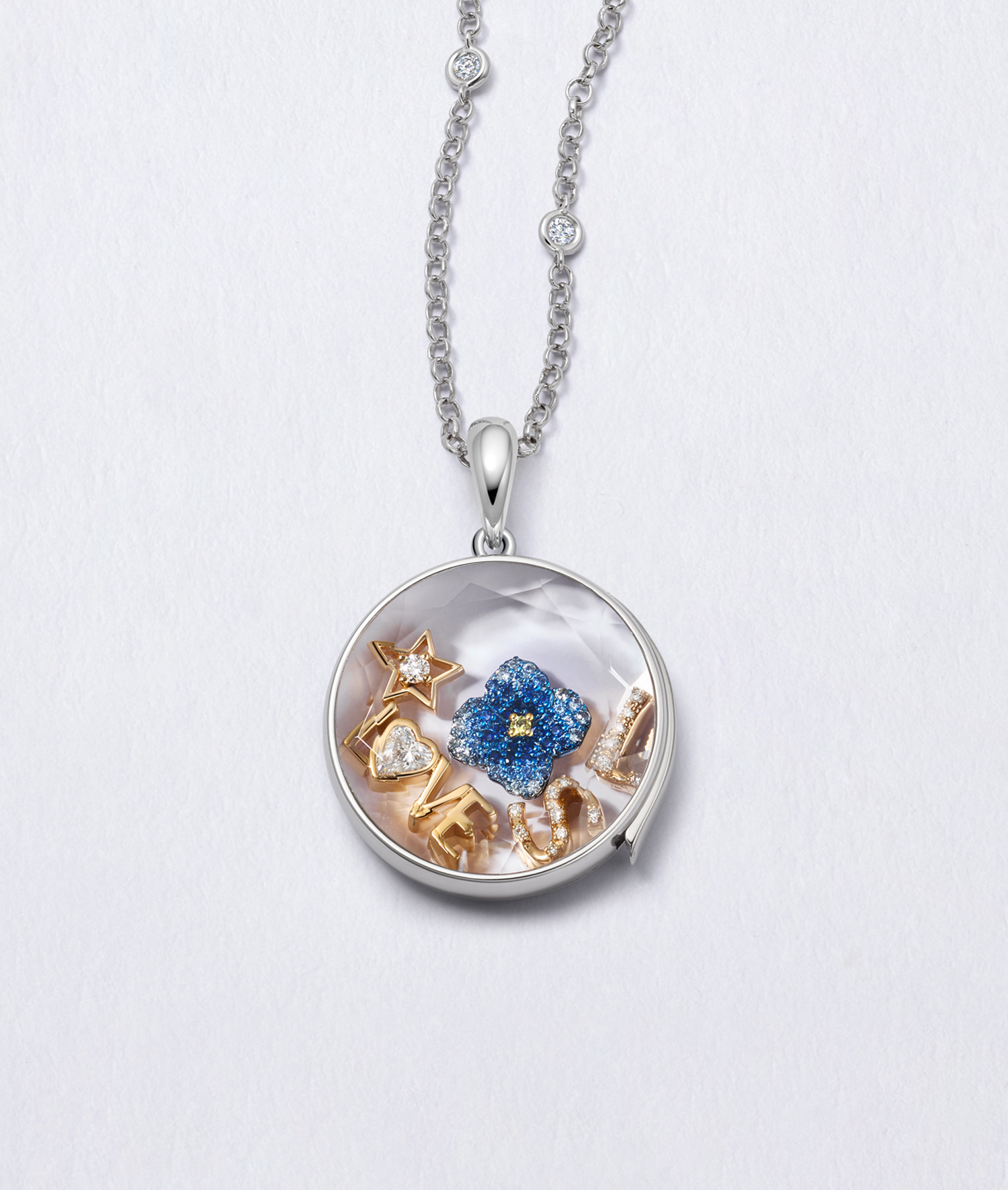 Diamond Heart Love Charm