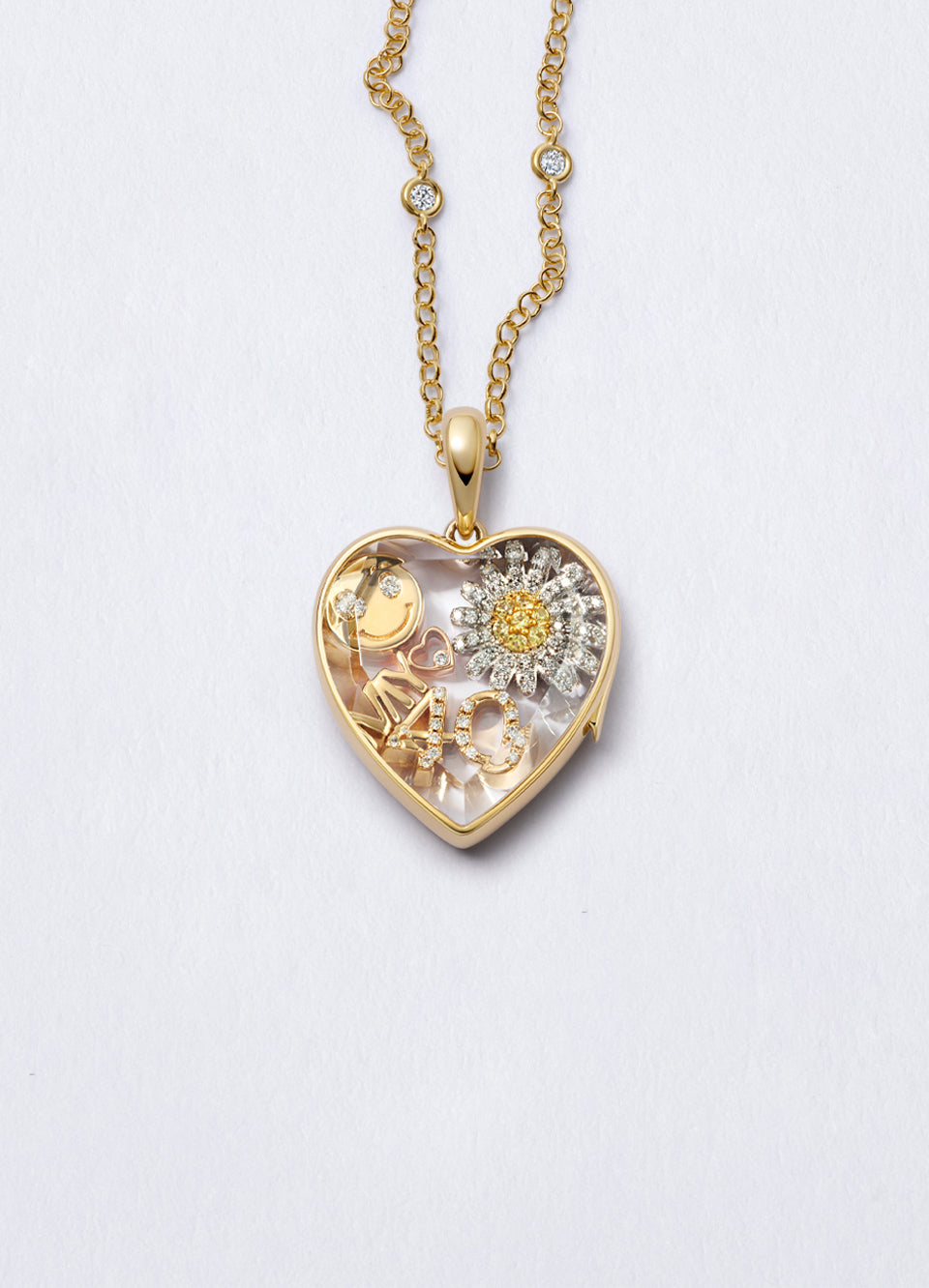 Large Heart of Gold Locket 14k