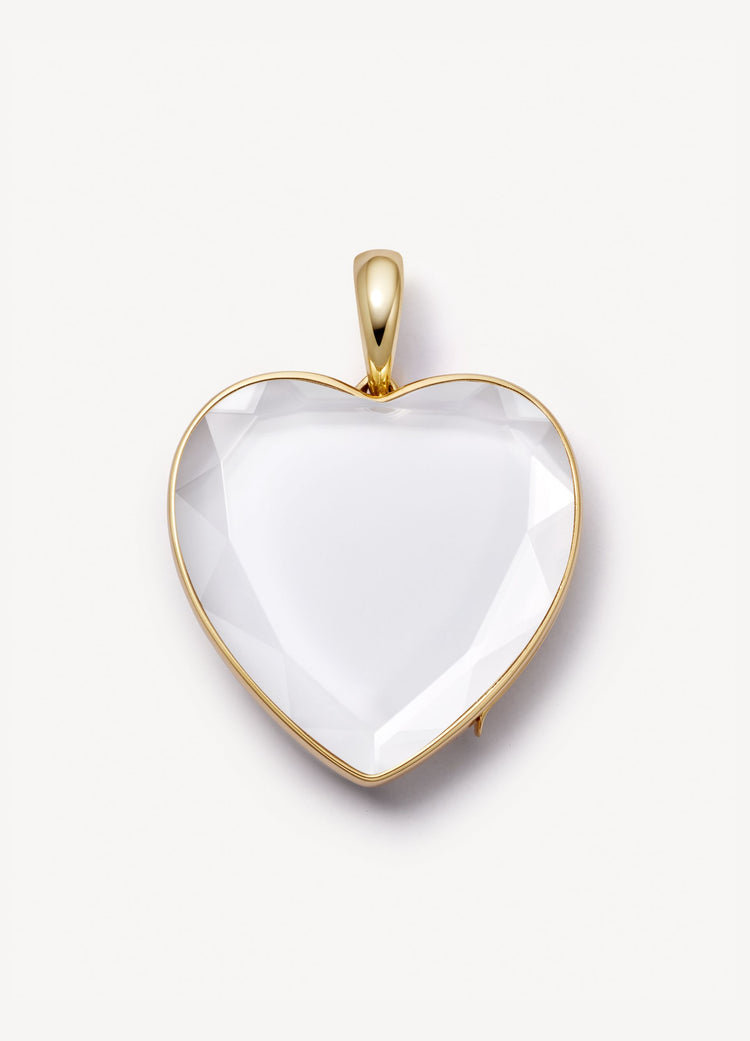Large Heart of Gold Locket 18K